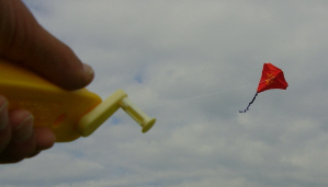 Flying the lil' pocket kite